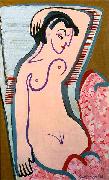 Ernst Ludwig Kirchner Reclining female nude oil painting